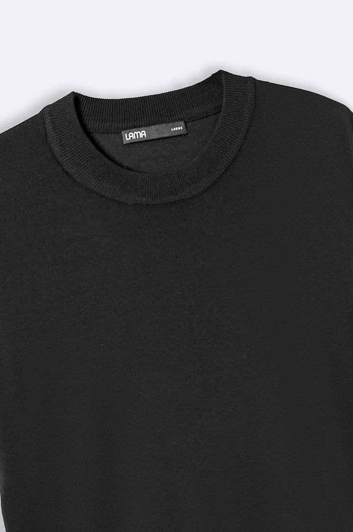 BLACK KNIT T-SHIRT