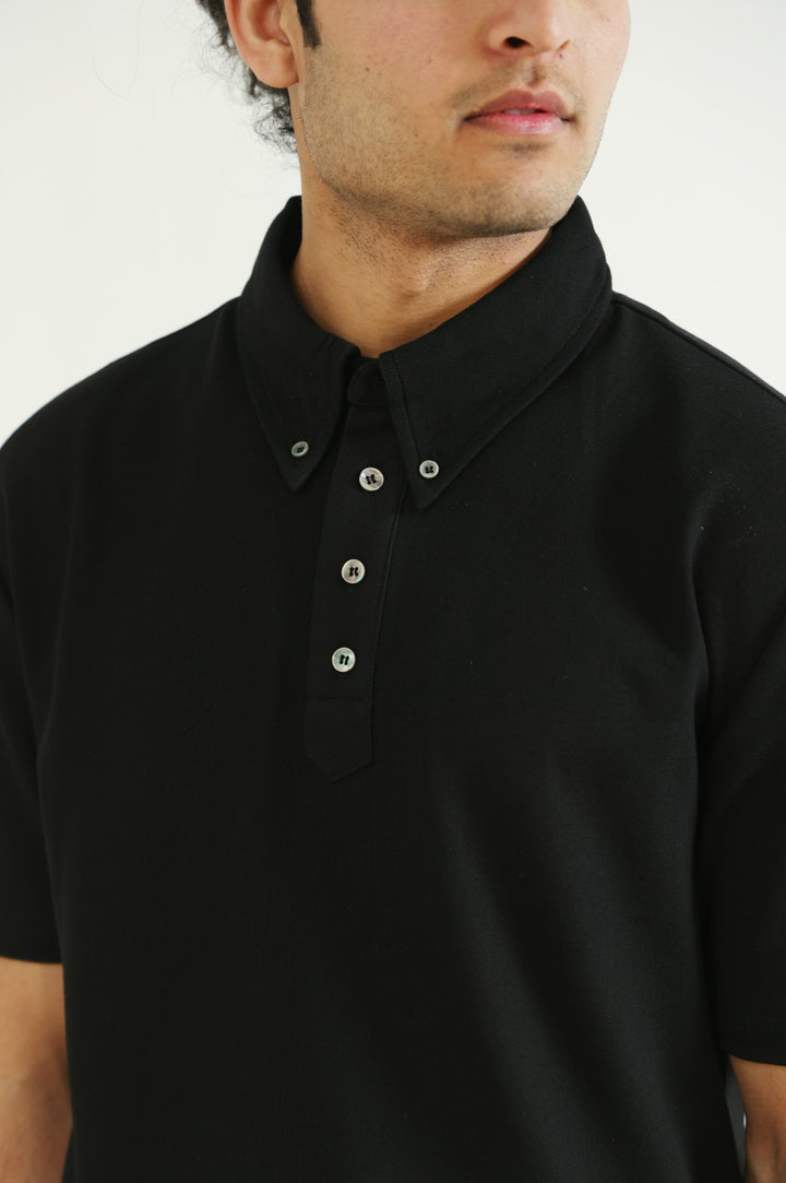 BLACK TENCIL BLEND POLO