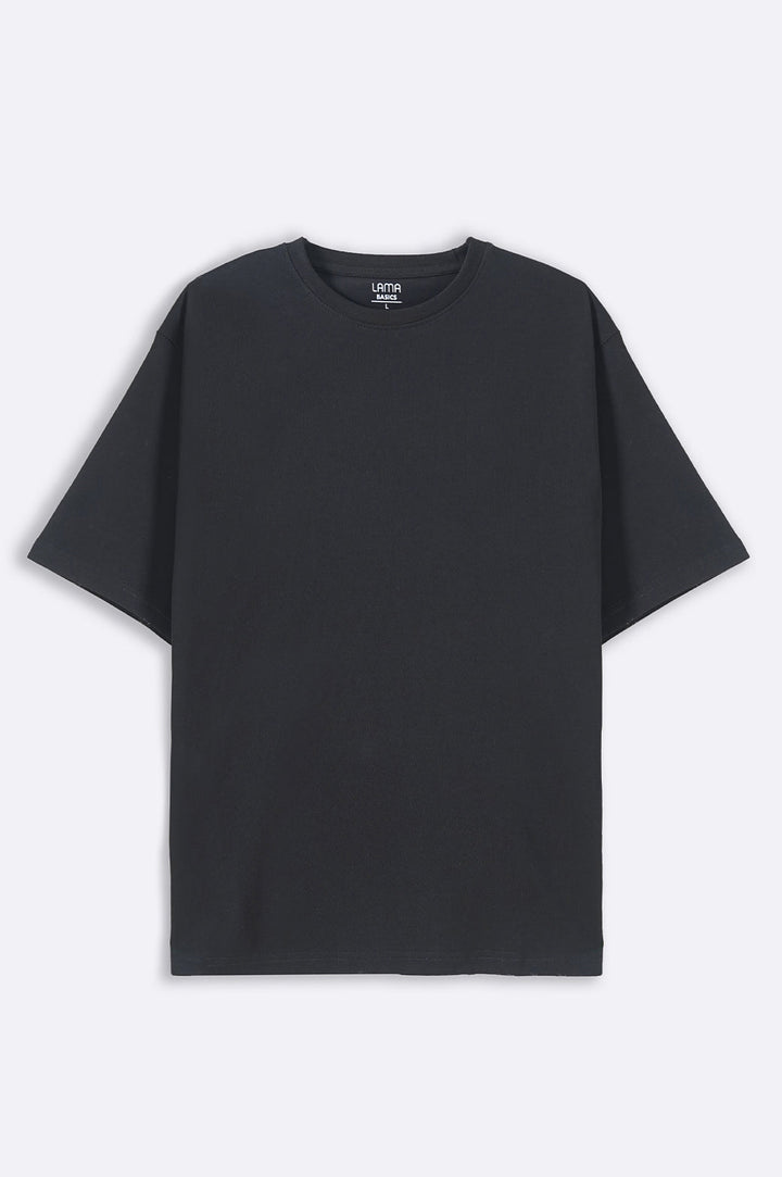 BLACK ALL- COTTON T-SHIRT