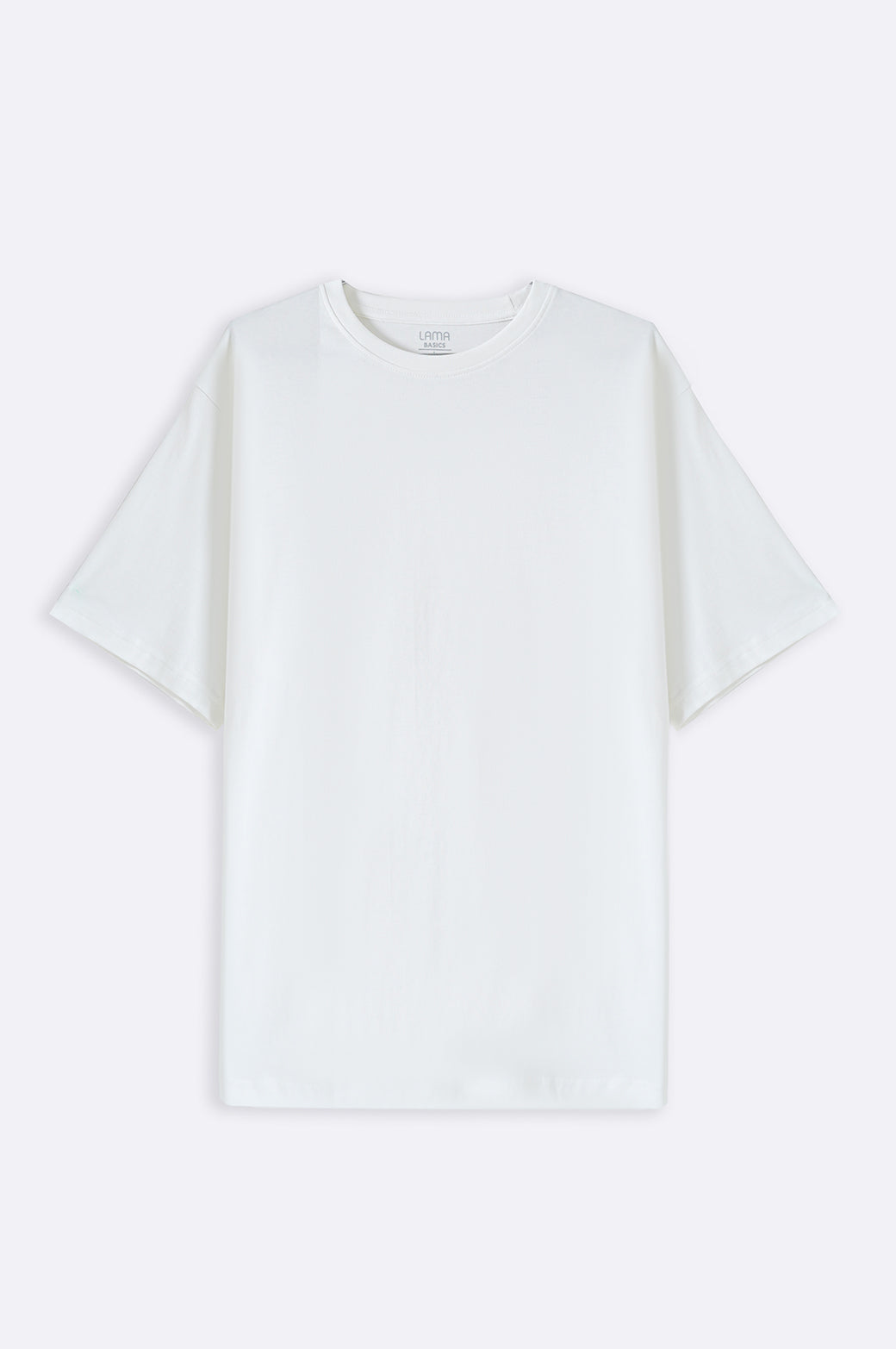 WHITE ALL- COTTON T-SHIRT