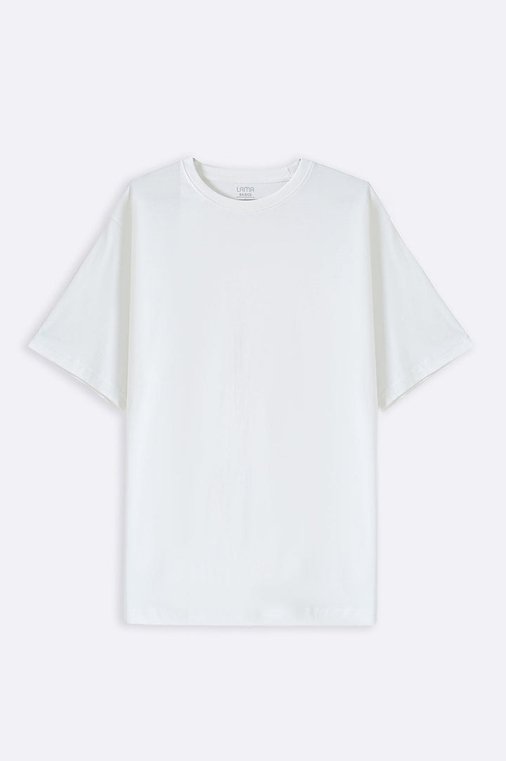 WHITE ALL- COTTON T-SHIRT