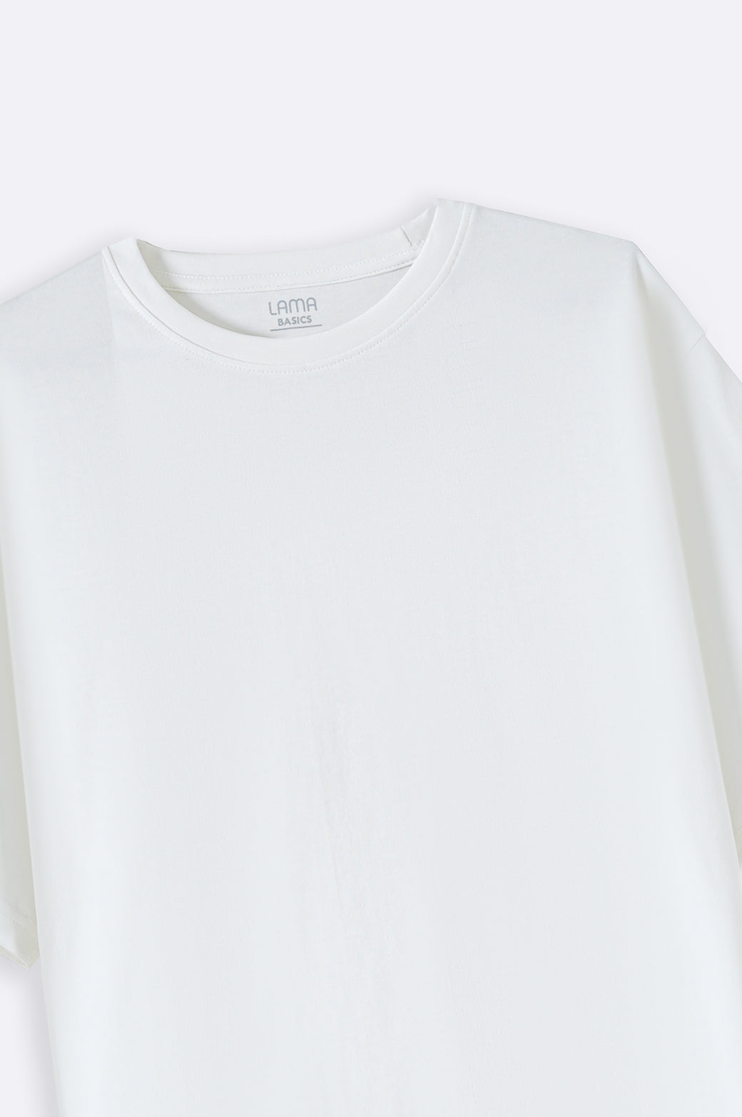 WHITE ALL- COTTON T-SHIRT