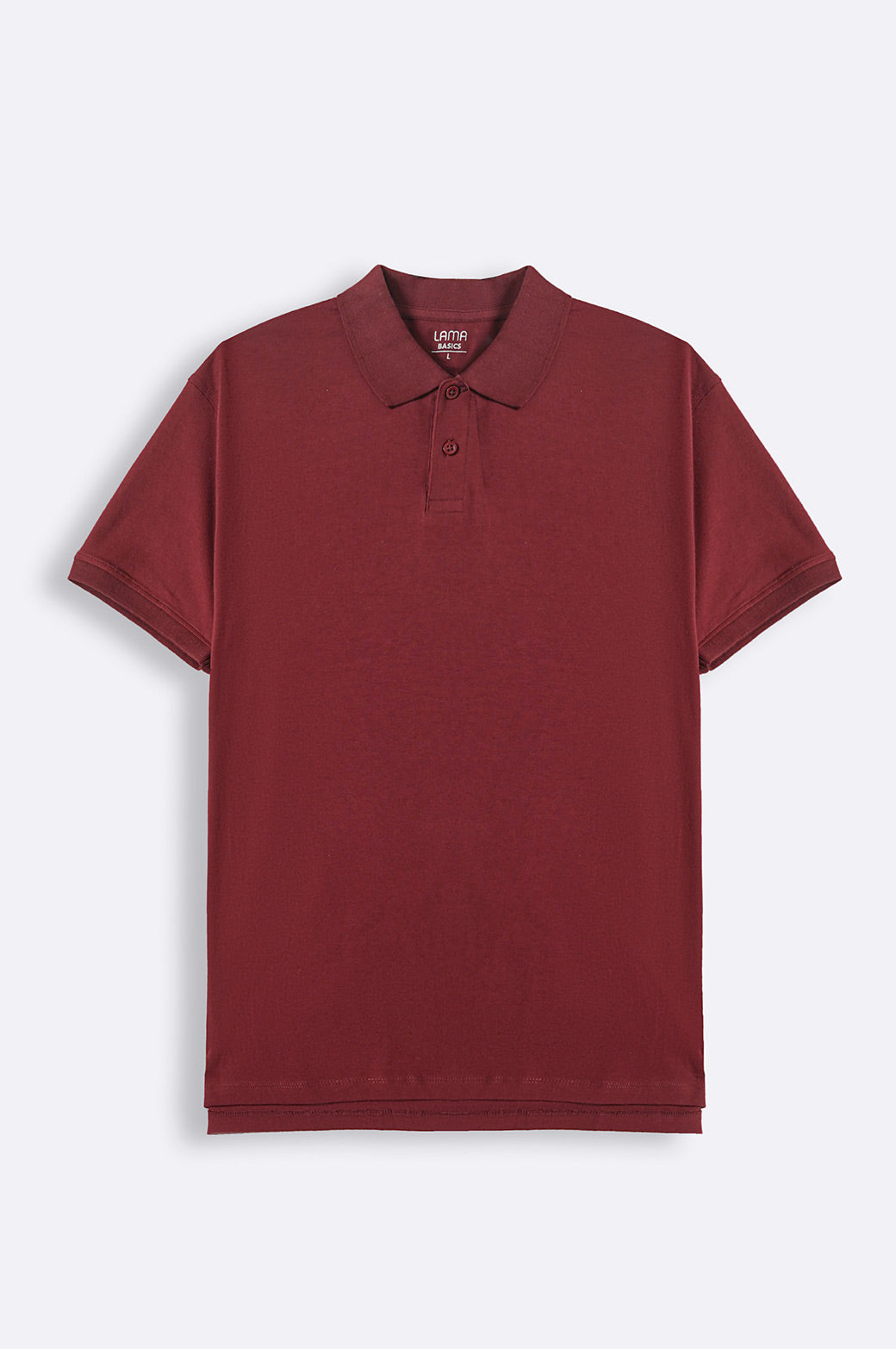 BURGUNDY KNITTED POLO