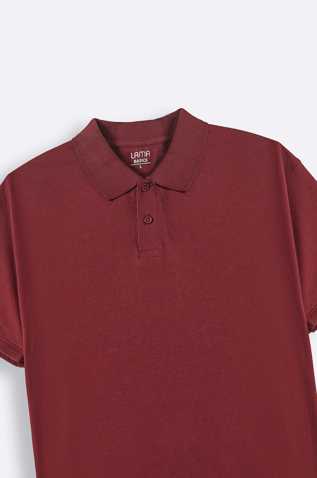 BURGUNDY KNITTED POLO