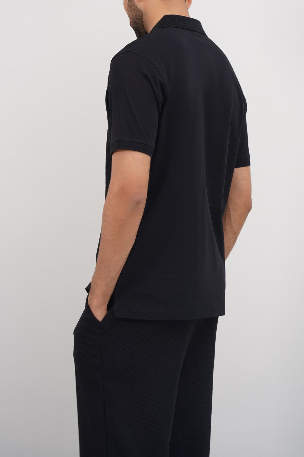 BLACK BASIC POLO