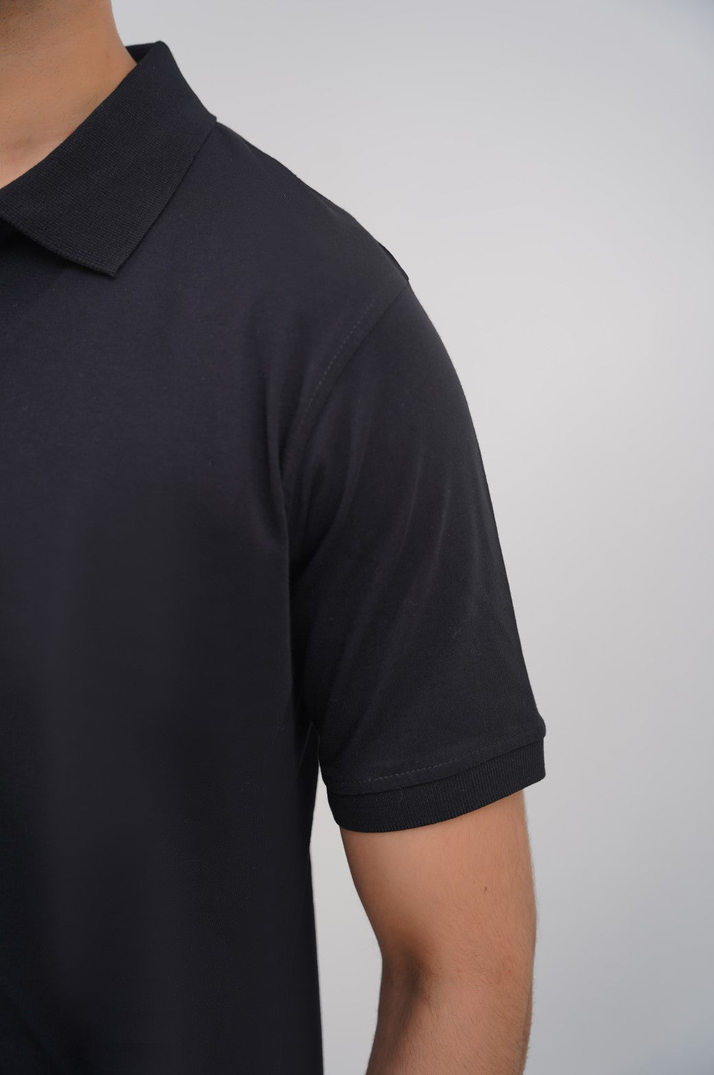 BLACK BASIC POLO