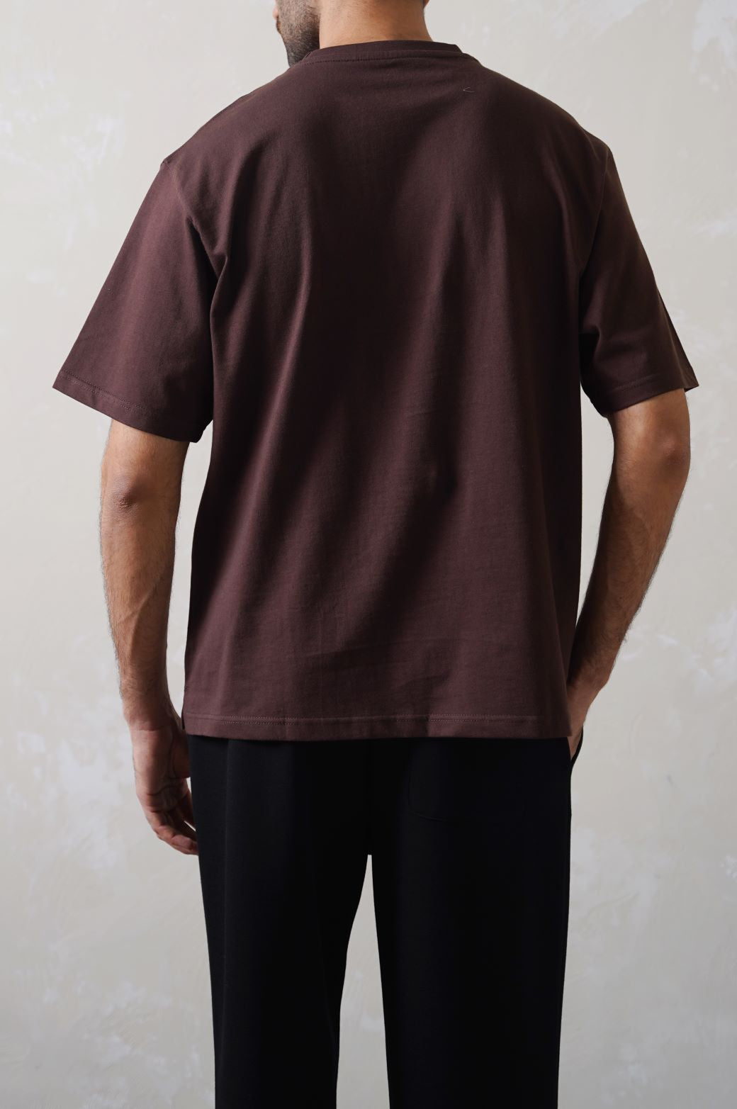 DARK BROWN HEAVY WEIGHT TEE
