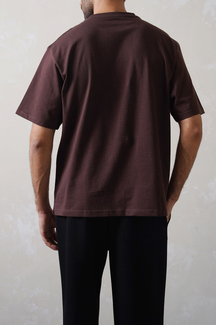 DARK BROWN HEAVY WEIGHT TEE