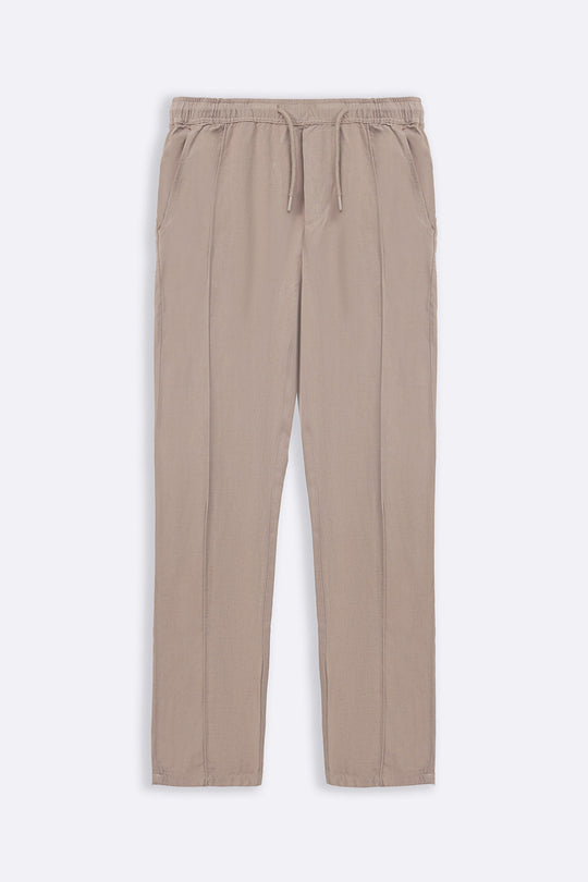 BEIGE TAPERED PANTS