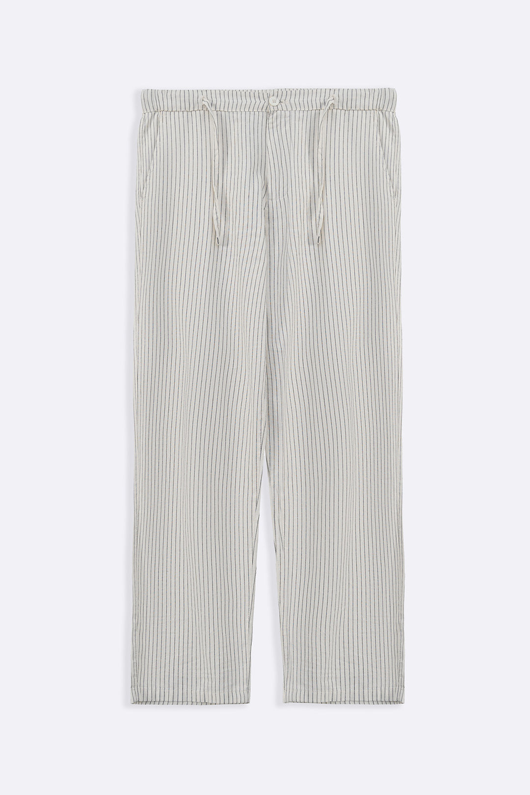 ECRU EASY PINSTRIPE TROUSERS