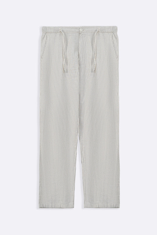 ECRU EASY PINSTRIPE TROUSERS