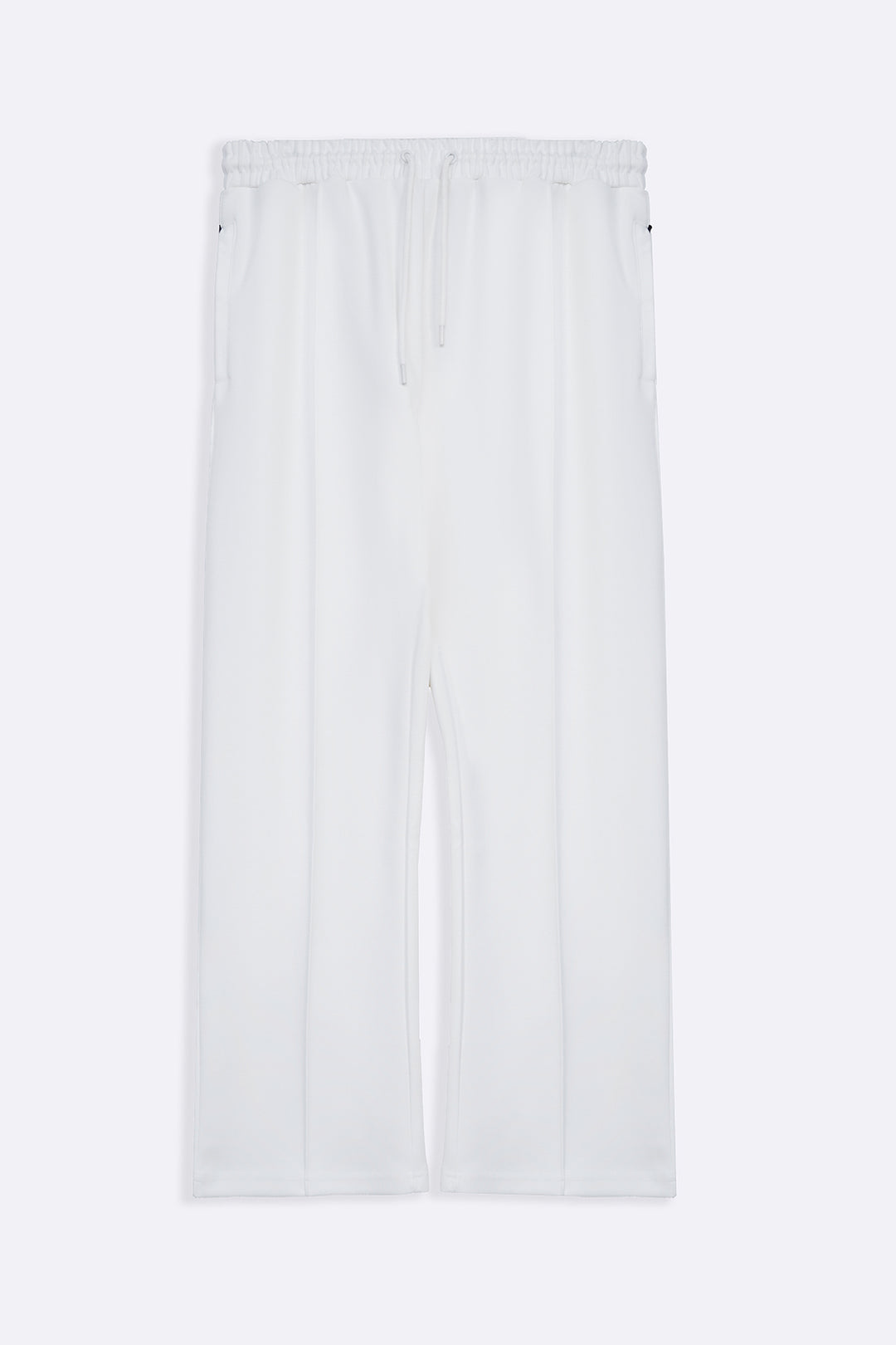 WHITE EASY PLEATED TROUSERS