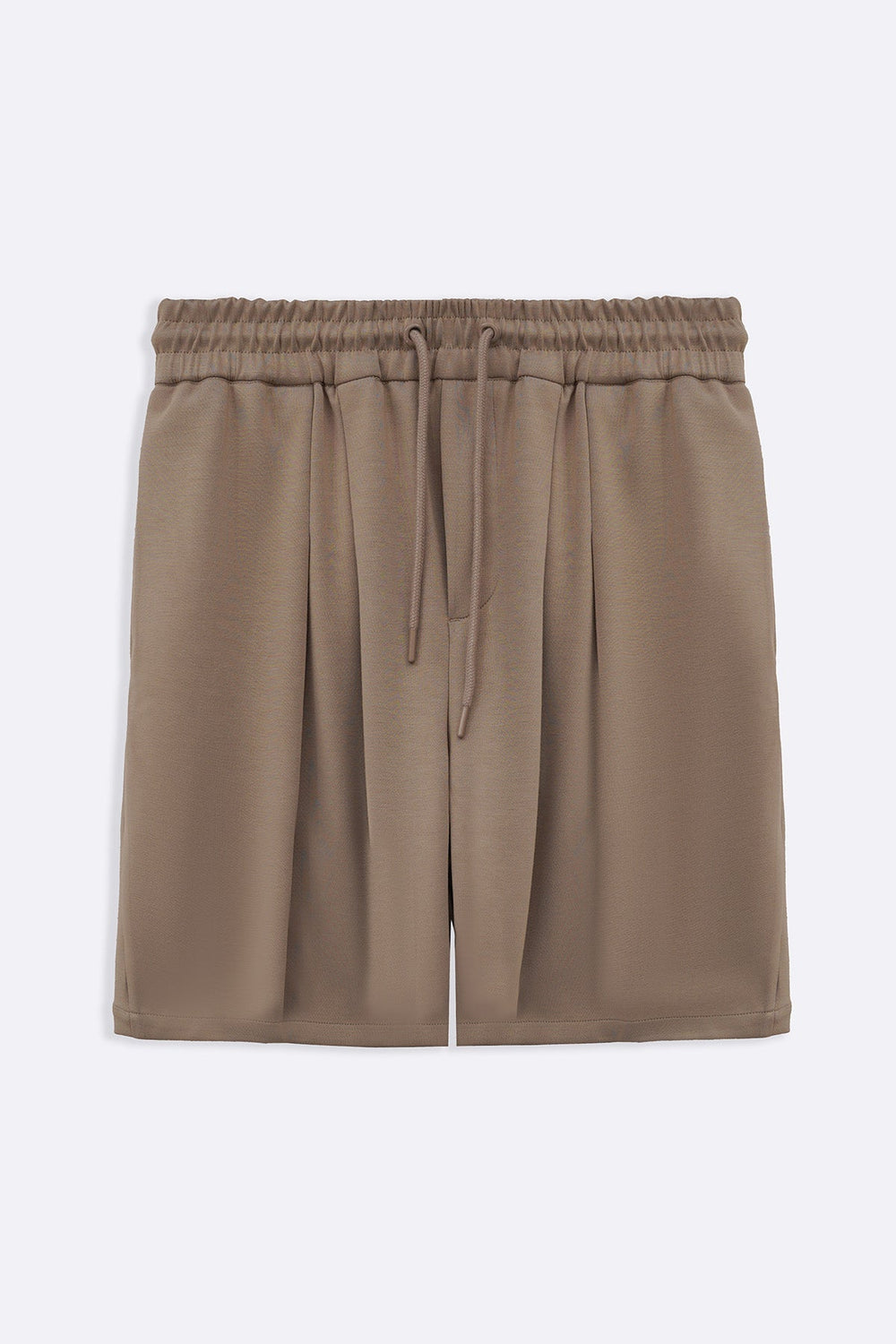KHAKI KNITTED EASY SHORTS