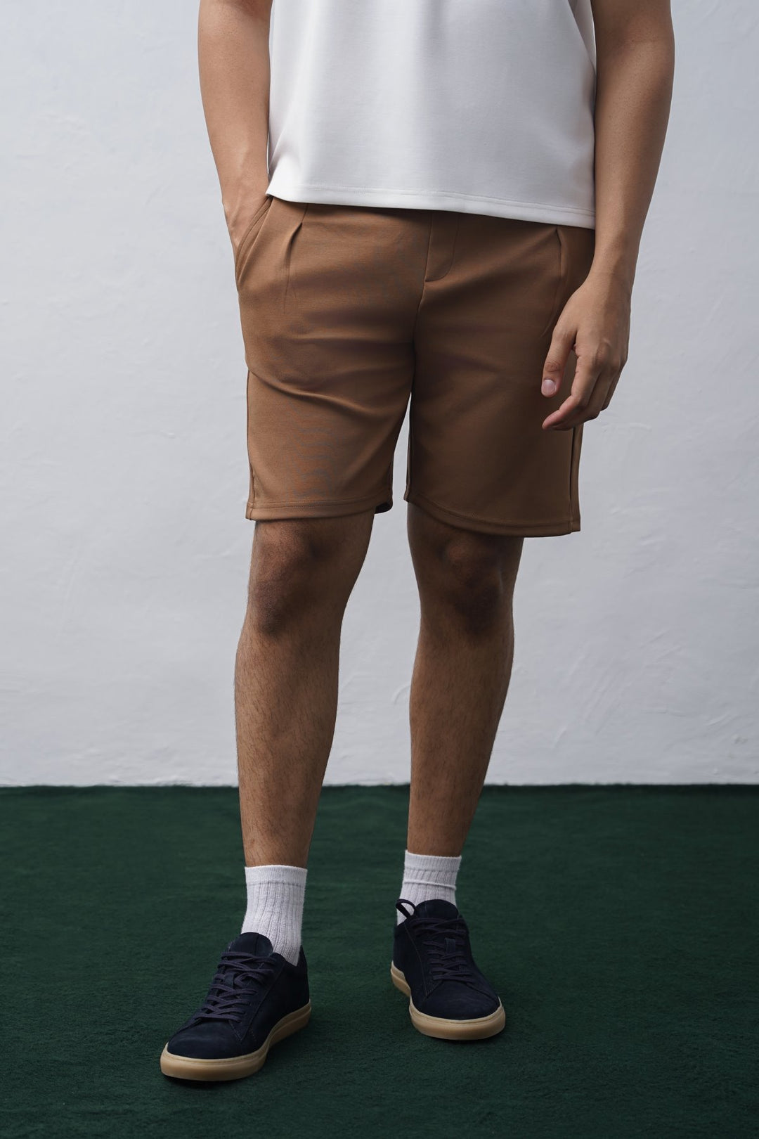 CAMEL NEOPRENE CLASSIC SHORTS