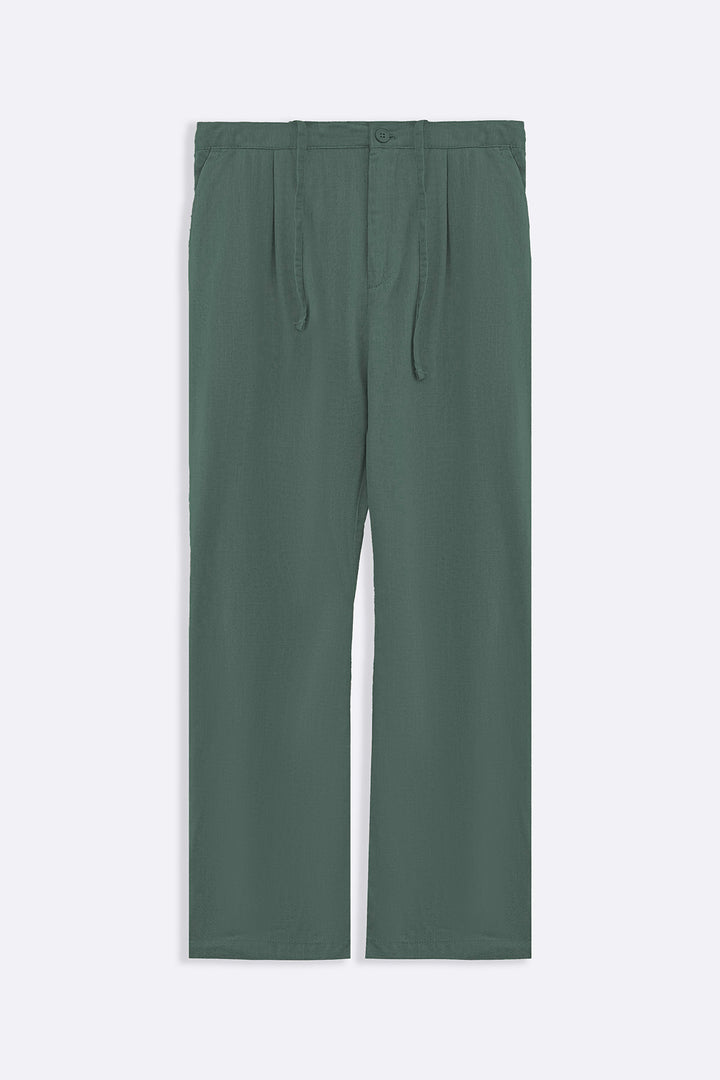 GREEN RELAXED TROUSERS