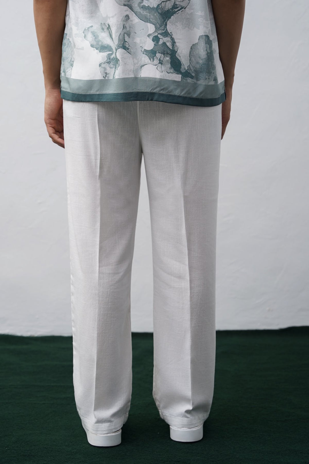 WHITE RELAXED TROUSERS