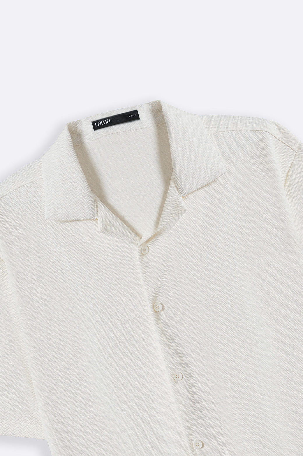 IVORY TEXTURED SAFARI SHIRT