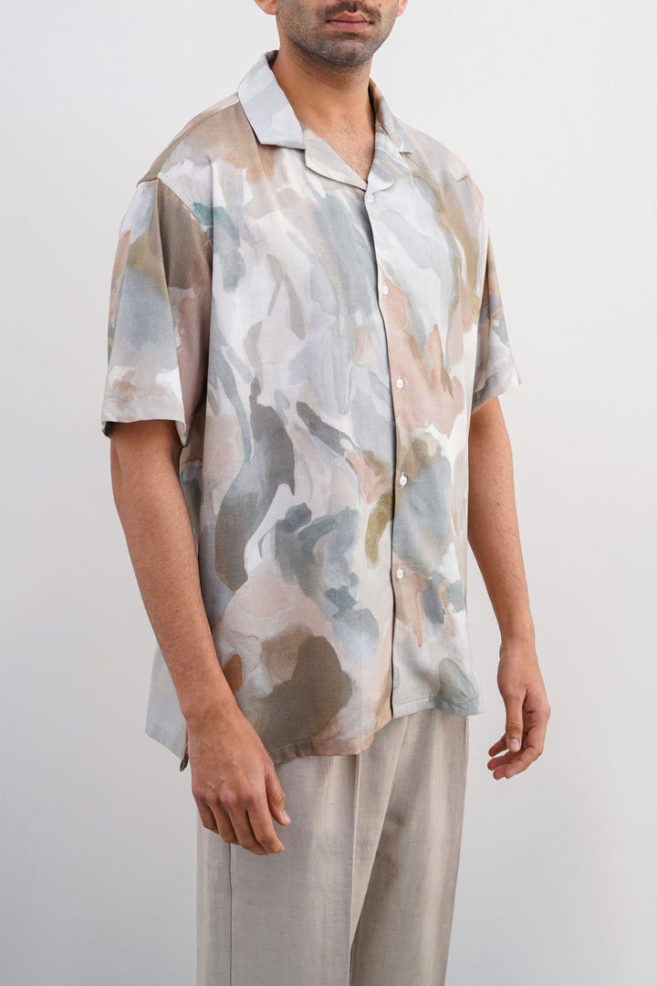GREY WATER CLOUD SAFARI SHIRT