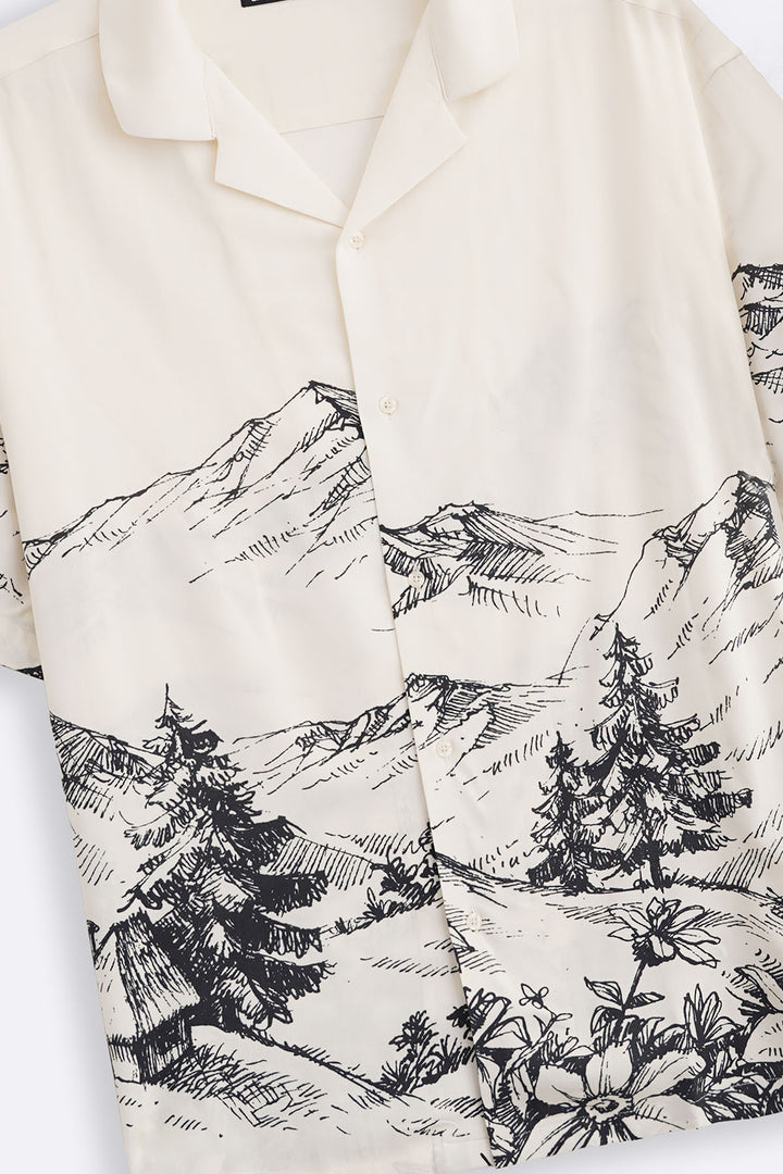OFF WHITE LANDSCAPE SAFARI SHIRT