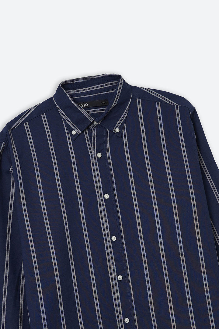 BLUE STRIPED COTTON SHIRT