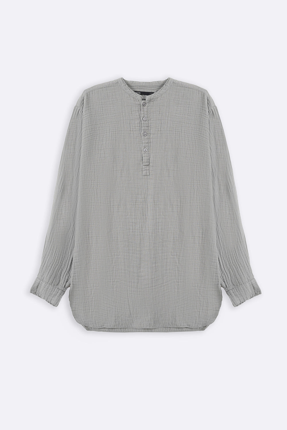 GREY MUSLIN LONG SHIRT