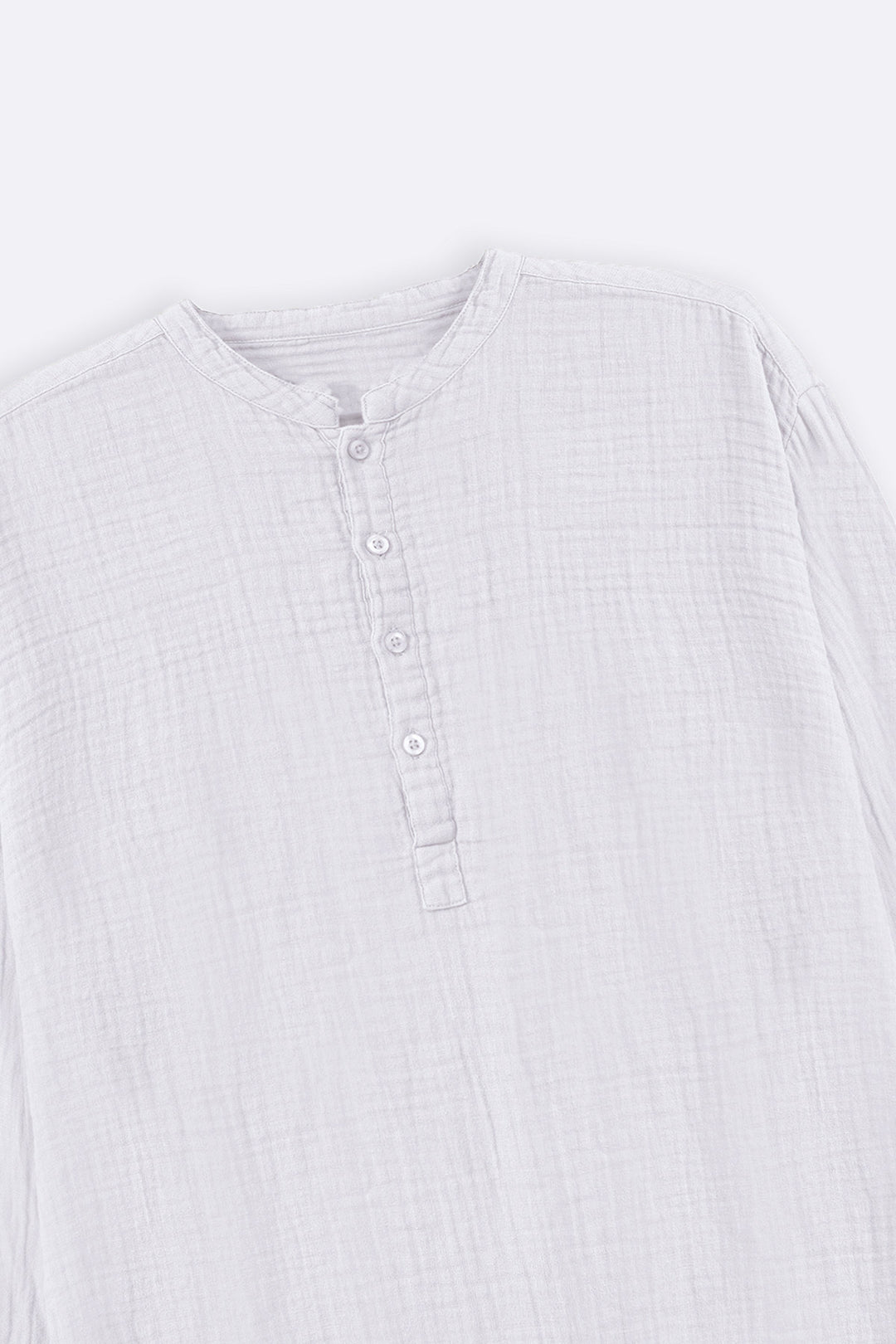 WHITE MUSLIN LONG SHIRT