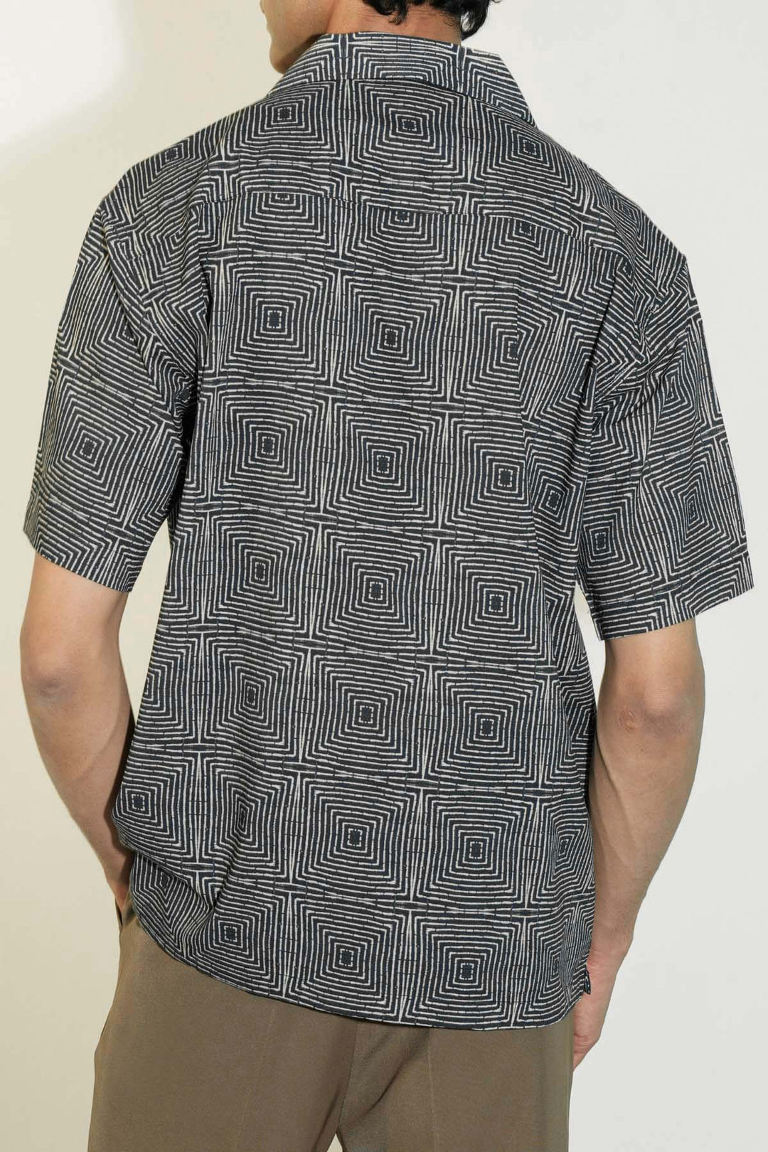 BLACK BATIK SAFARI SHIRT