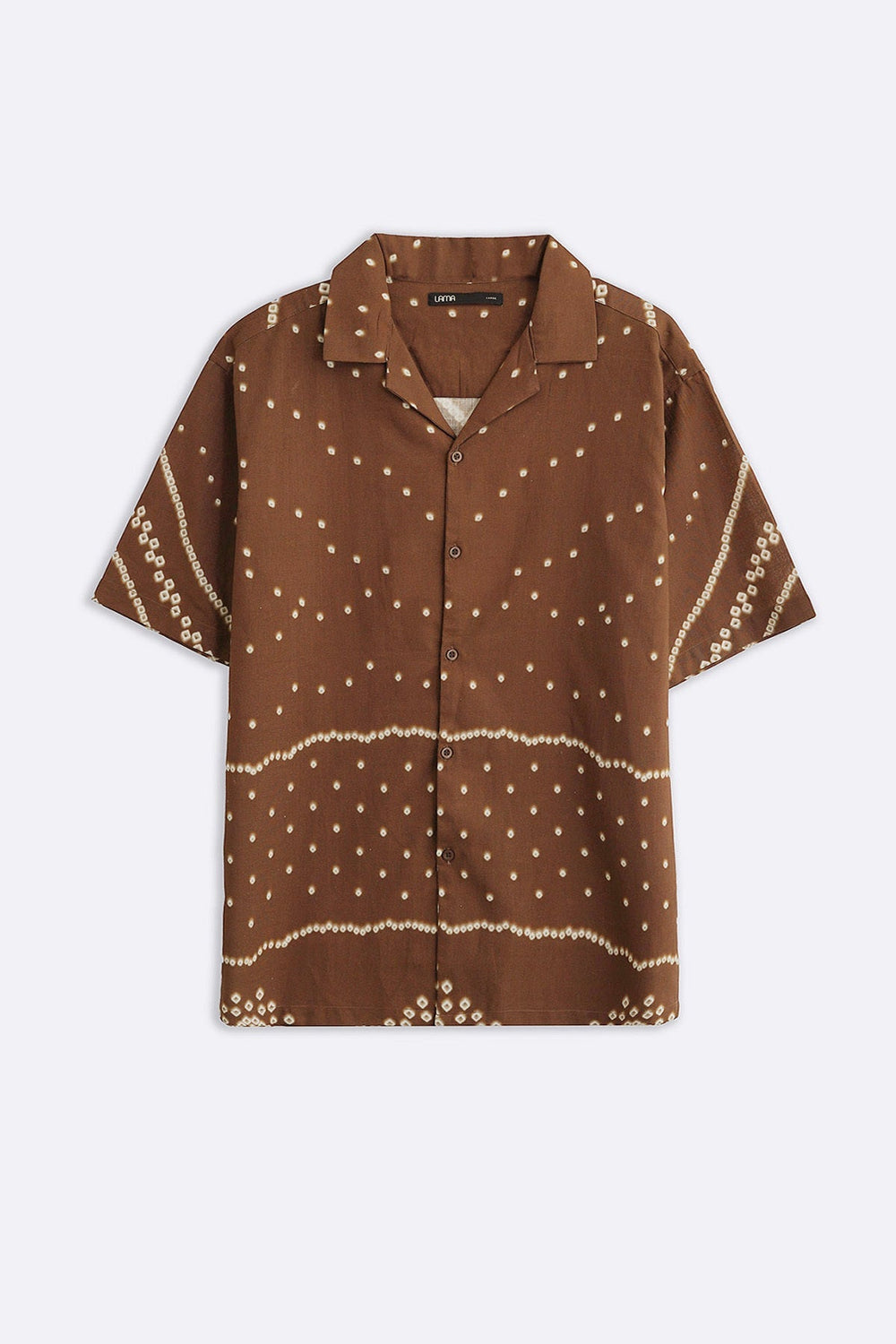 BROWN BANDHNI SAFARI SHIRT