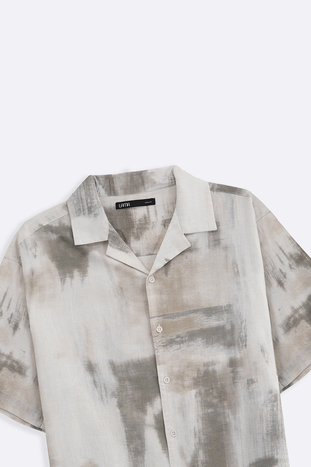 OFF WHITE DEEP MOSS PRINTED SHIRT