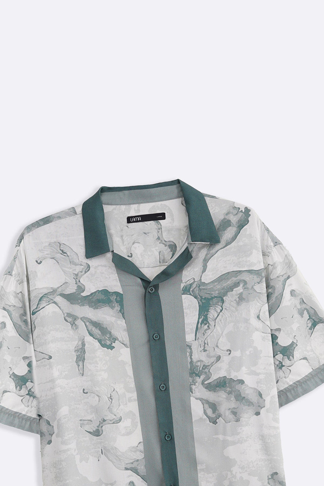 OFF WHITE AQUA FLORA SHIRT