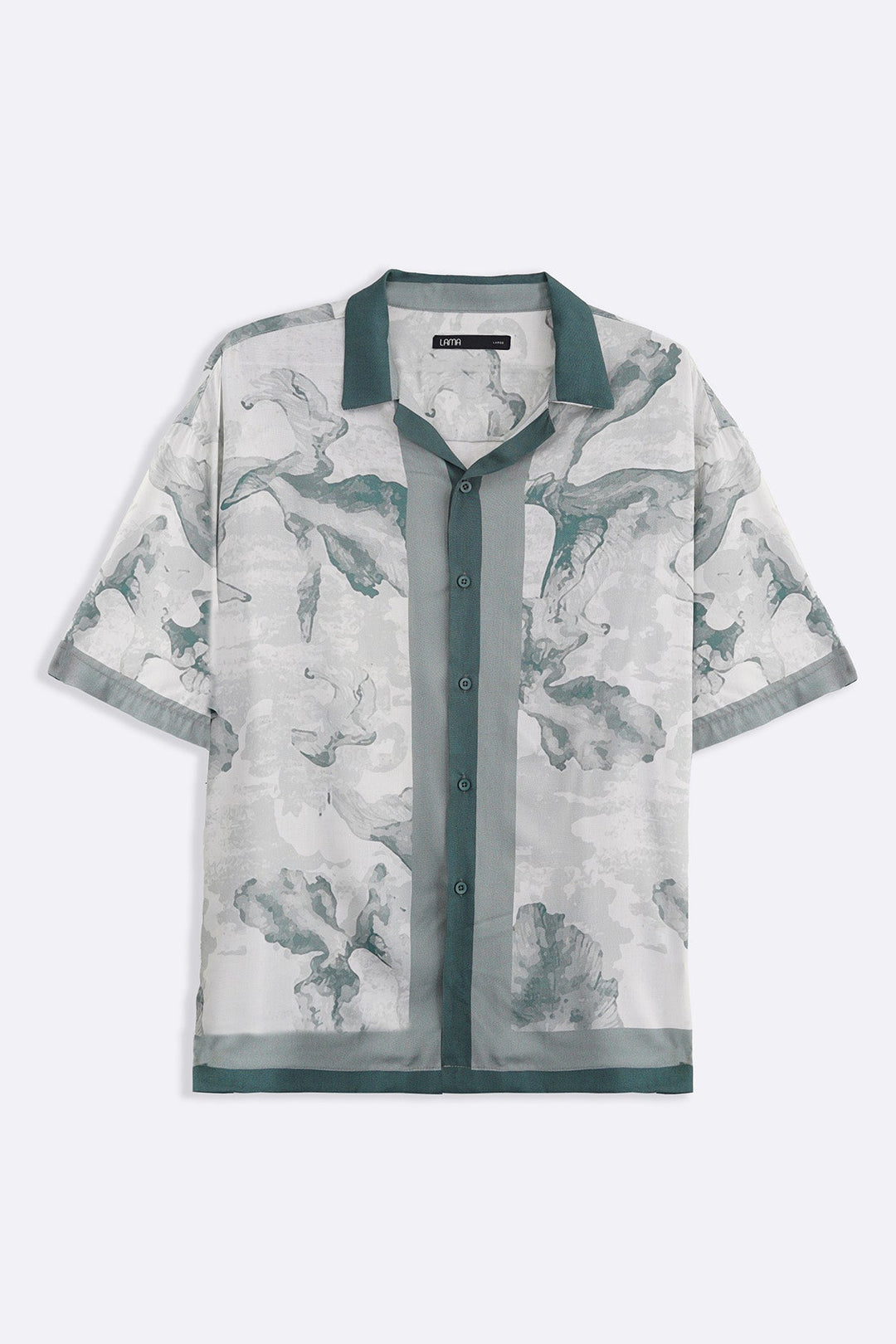 OFF WHITE AQUA FLORA SHIRT