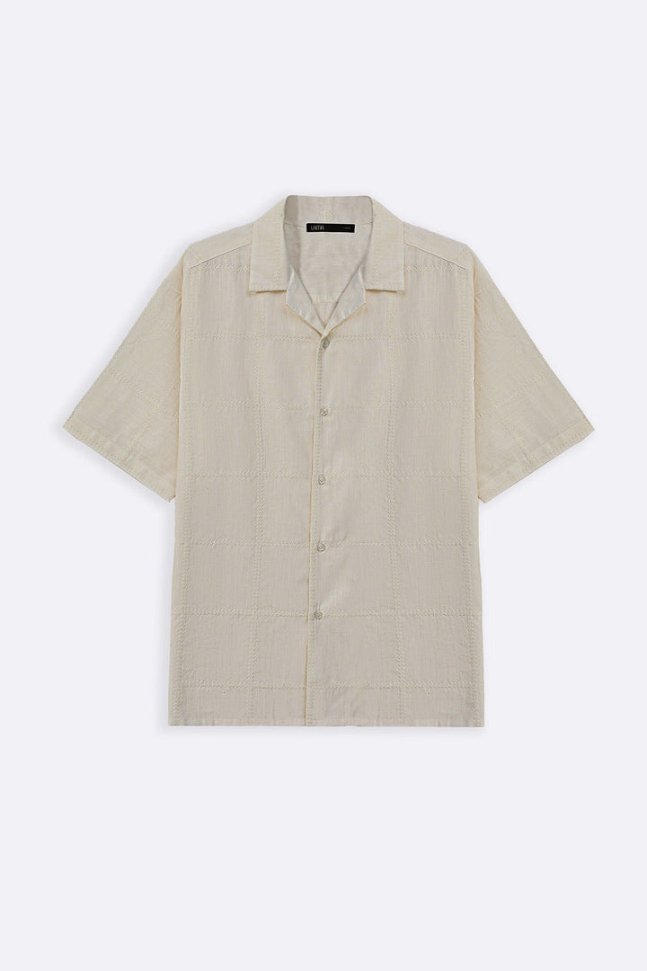 OFF WHITE GALLE EMBROIDERED SHIRT