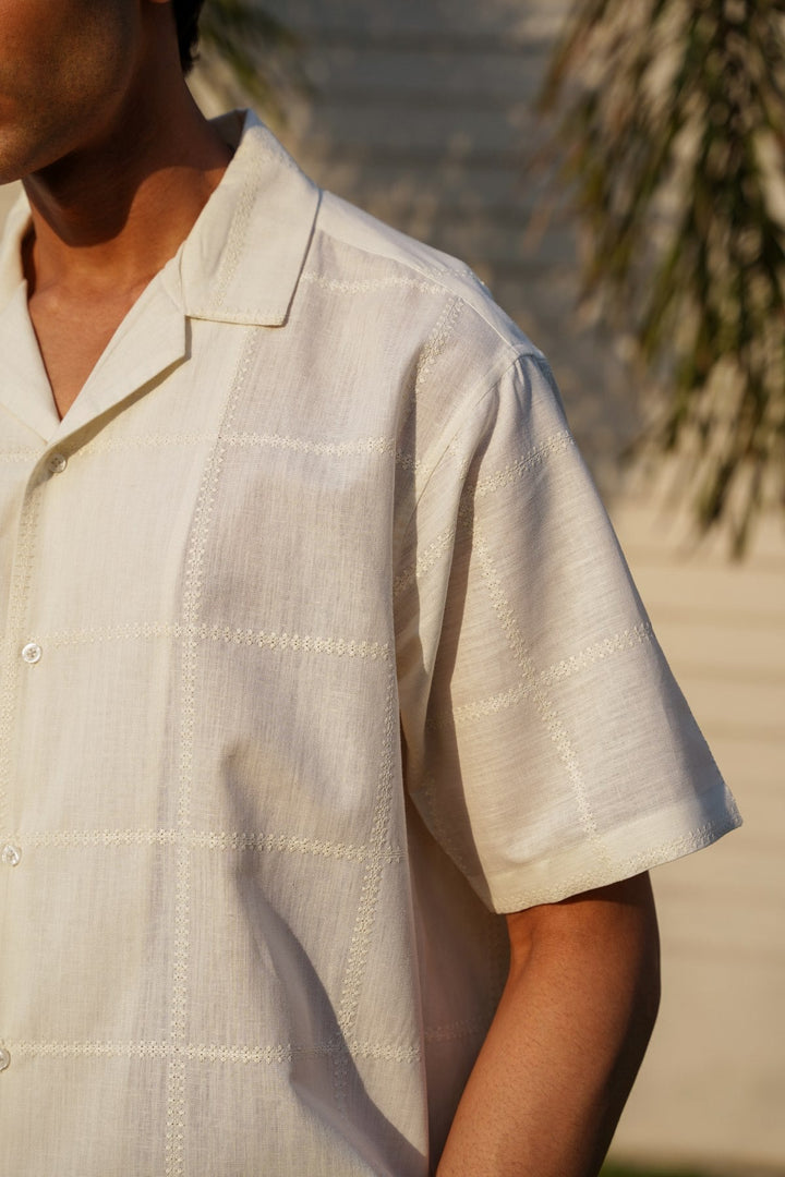 OFF WHITE GALLE EMBROIDERED SHIRT
