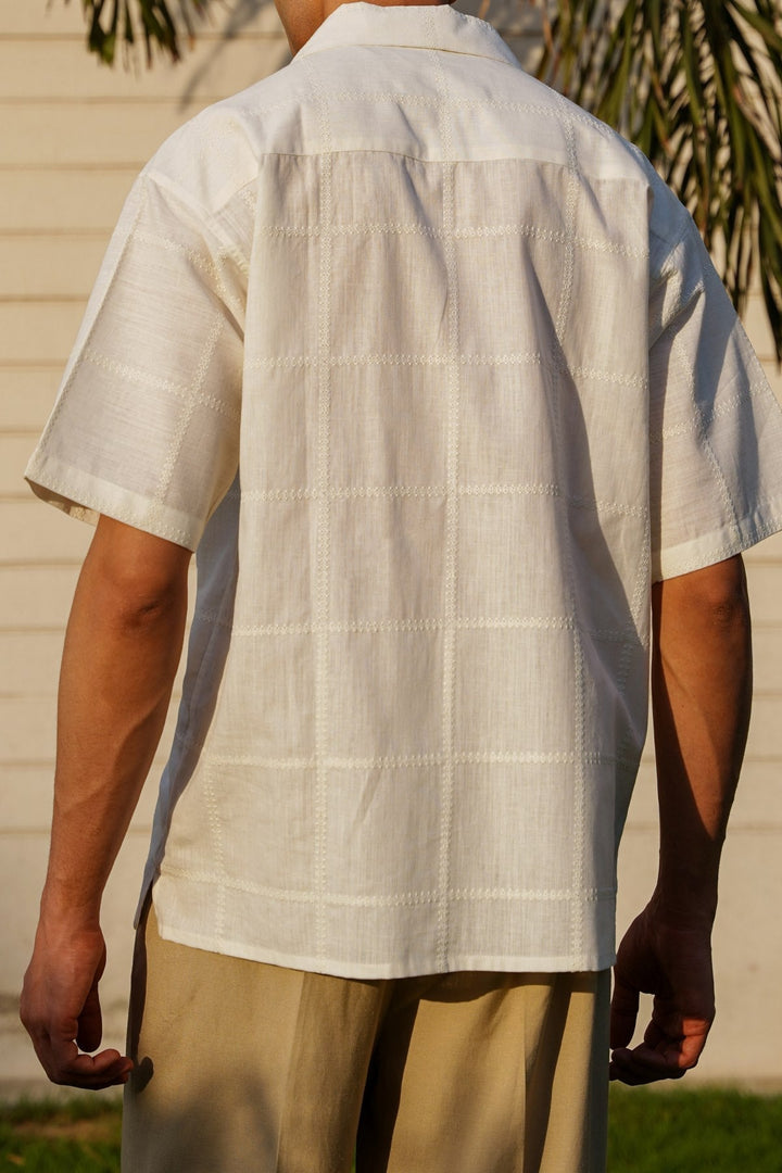 OFF WHITE GALLE EMBROIDERED SHIRT