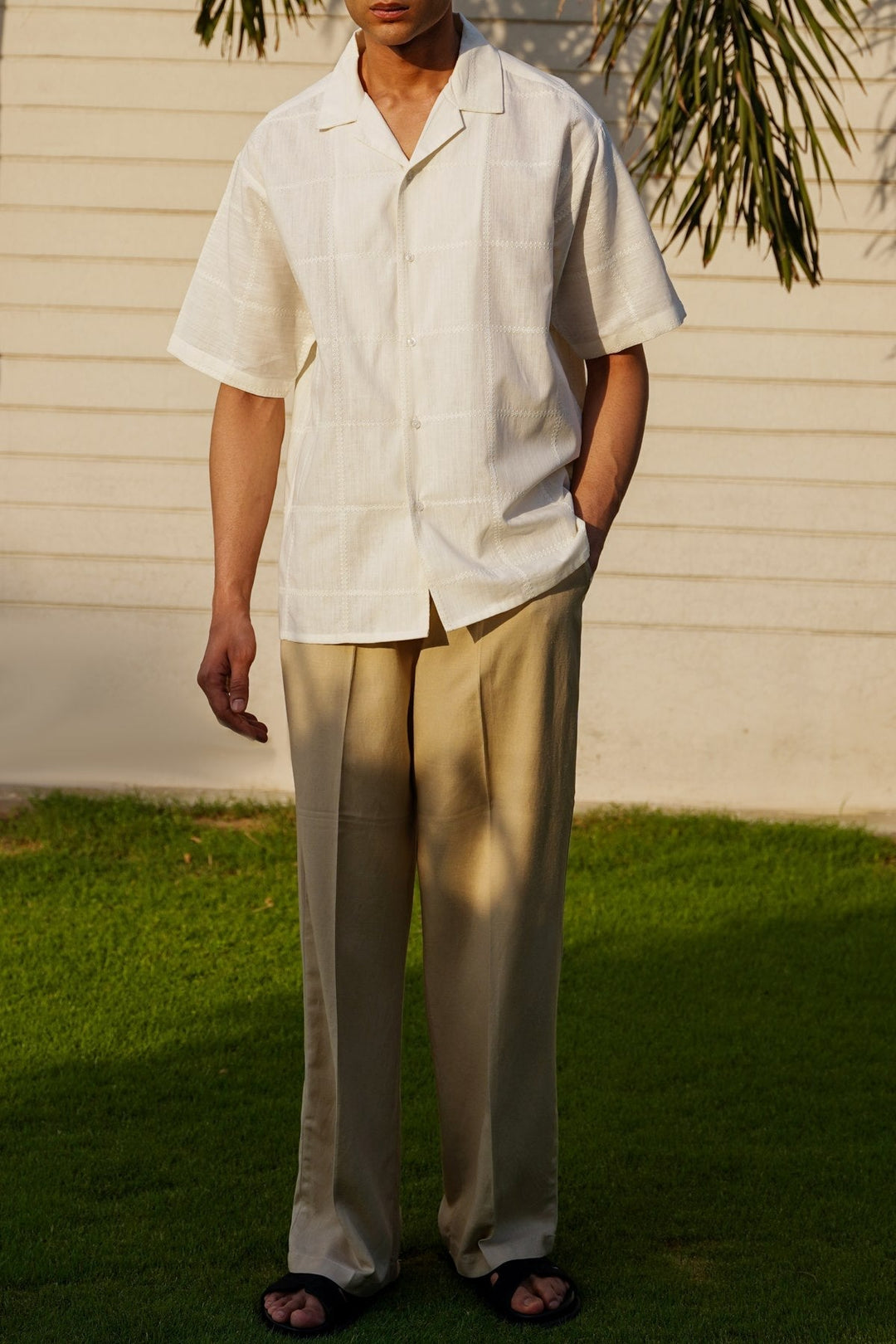 OFF WHITE GALLE EMBROIDERED SHIRT