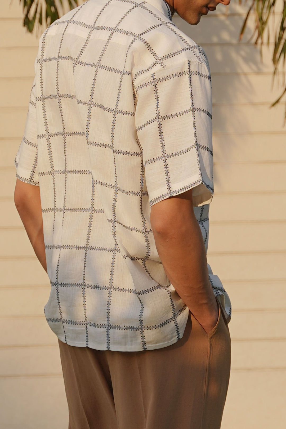 ECRU EMBROIDERED SHIRT