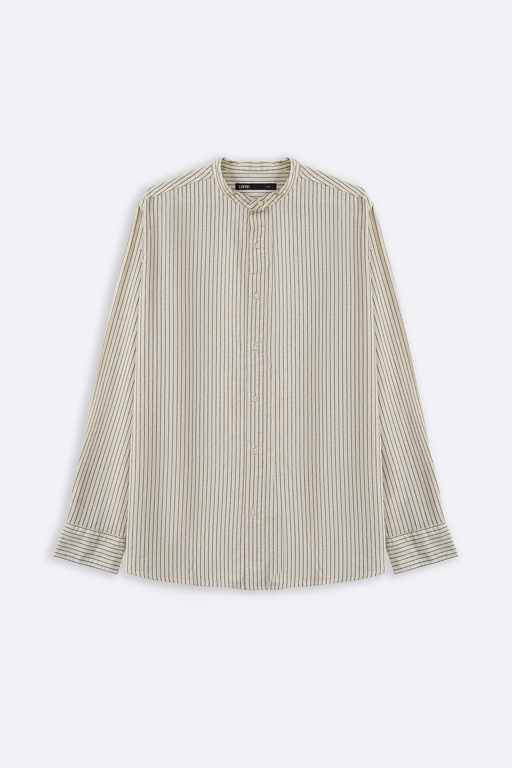 ECRU MANDARIN COLLAR SHIRT