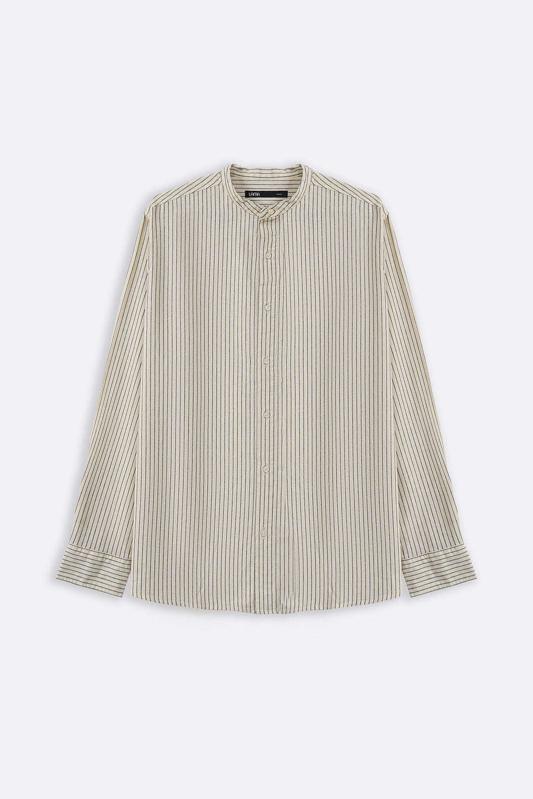ECRU MANDARIN COLLAR SHIRT