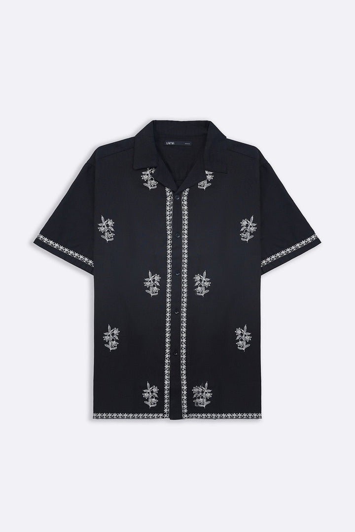 BLACK COLUMBO RESORT SHIRT