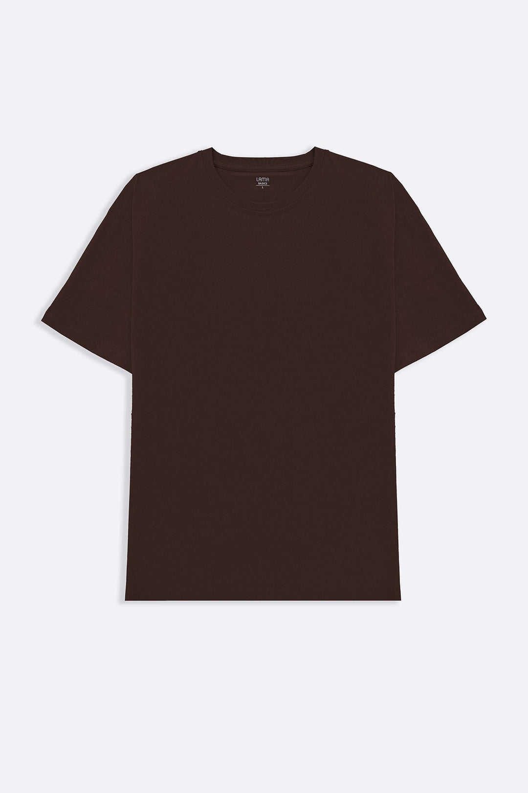 DARK BROWN CREW-NECK TEE