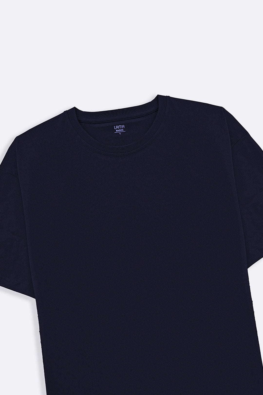 NAVY CREW-NECK TEE