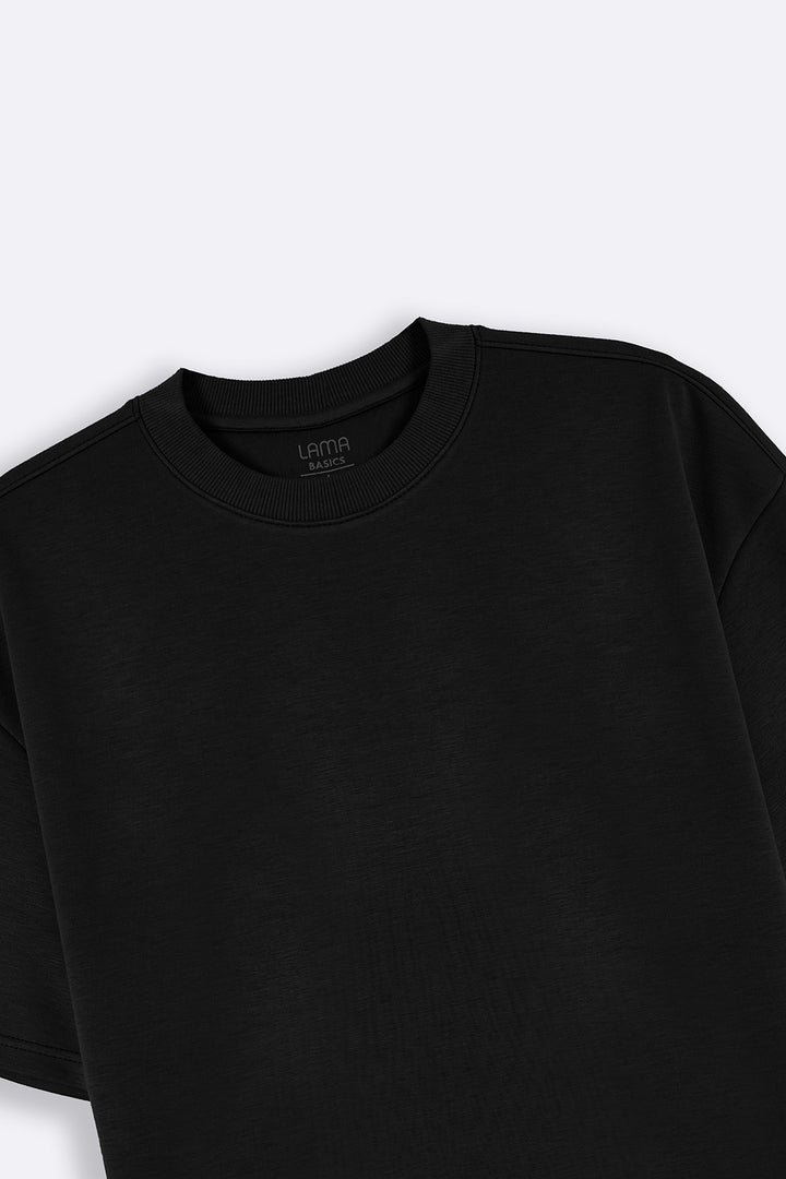 BLACK OVERSIZED TEE