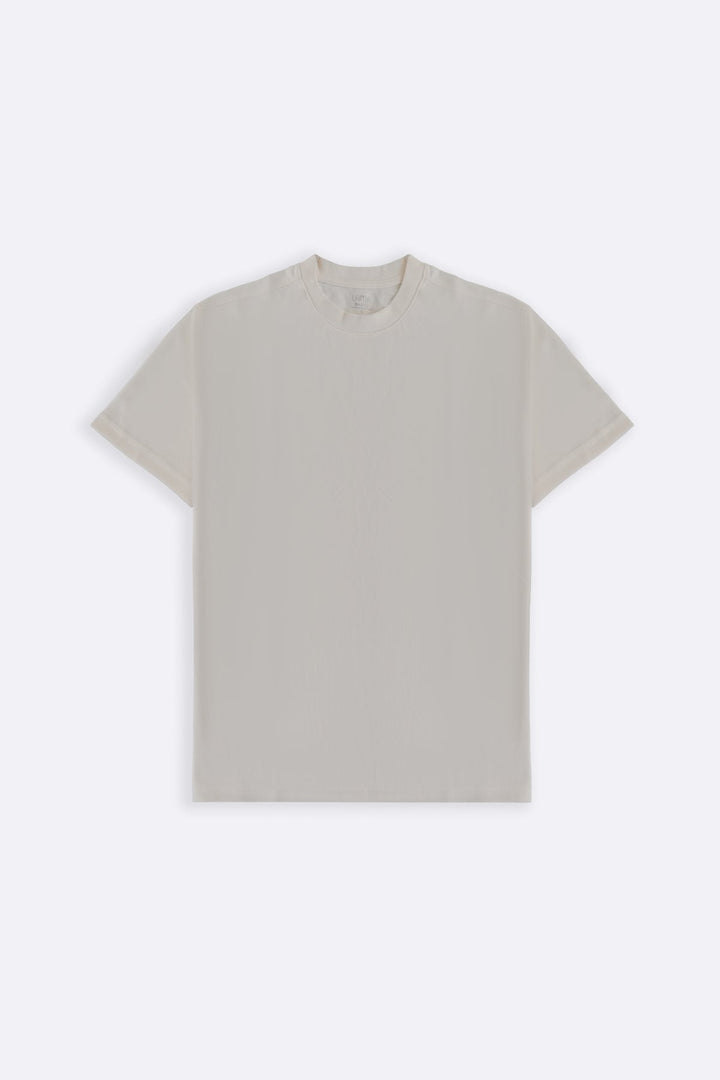 OFF WHITE INTERLOCK TEE