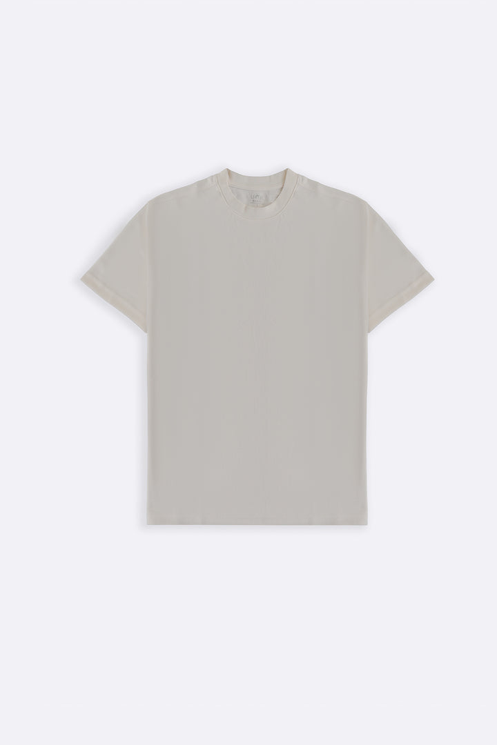 OFF WHITE INTERLOCK TEE