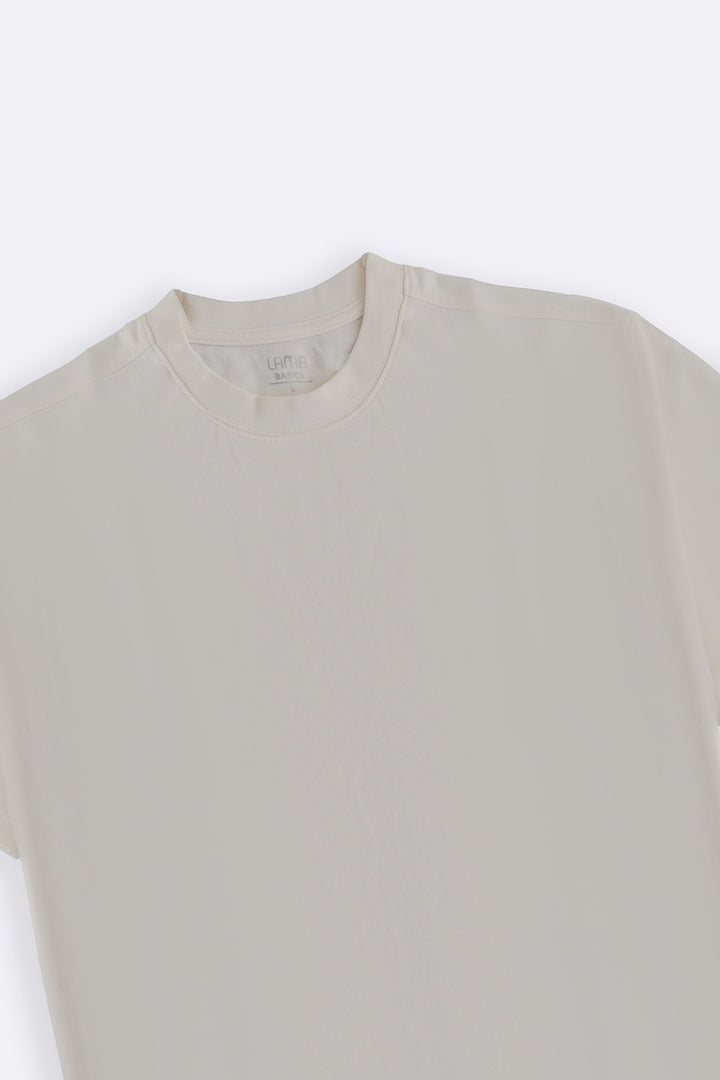 OFF WHITE INTERLOCK TEE