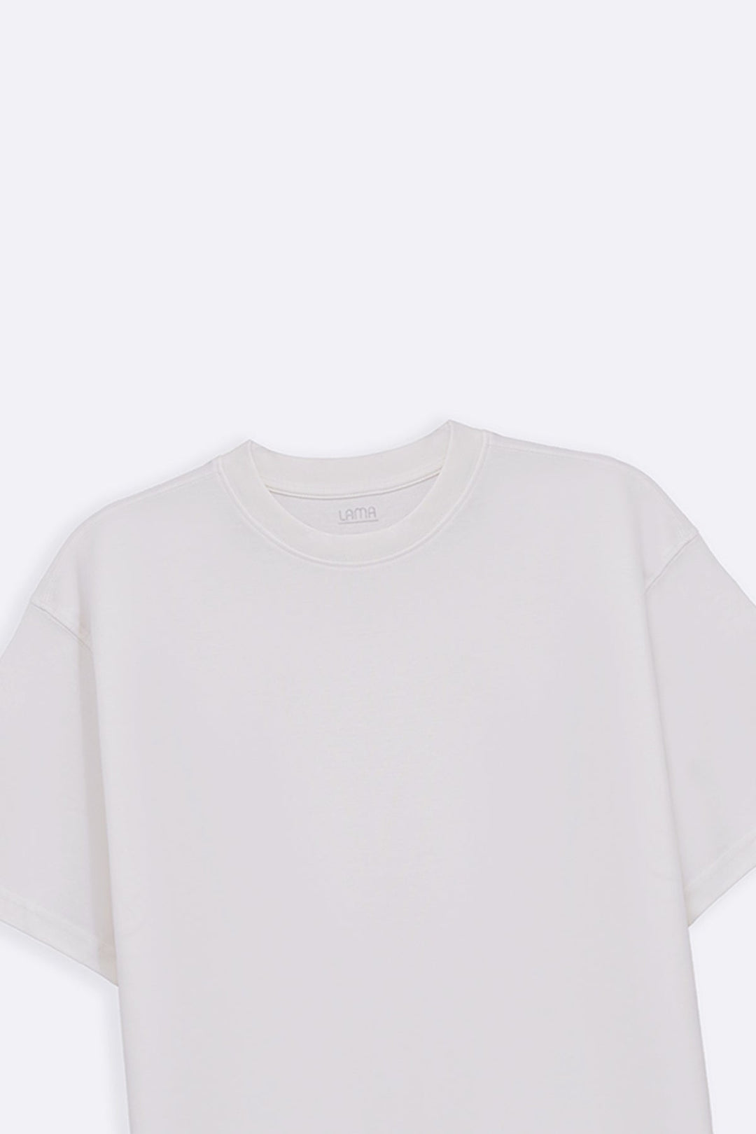 WHITE INTERLOCK TEE