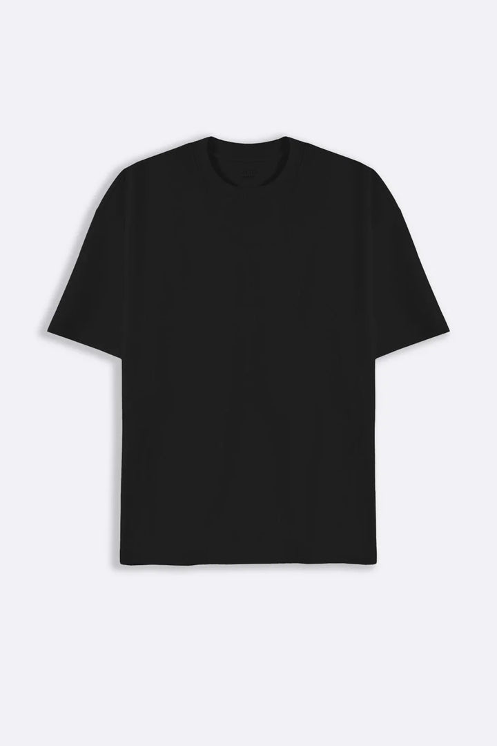 BLACK BOXY TEE
