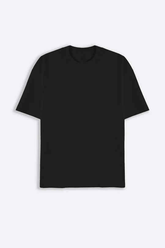 BLACK BOXY TEE