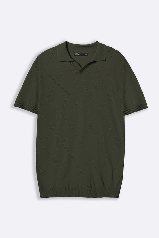 OLIVE POLO SHIRT