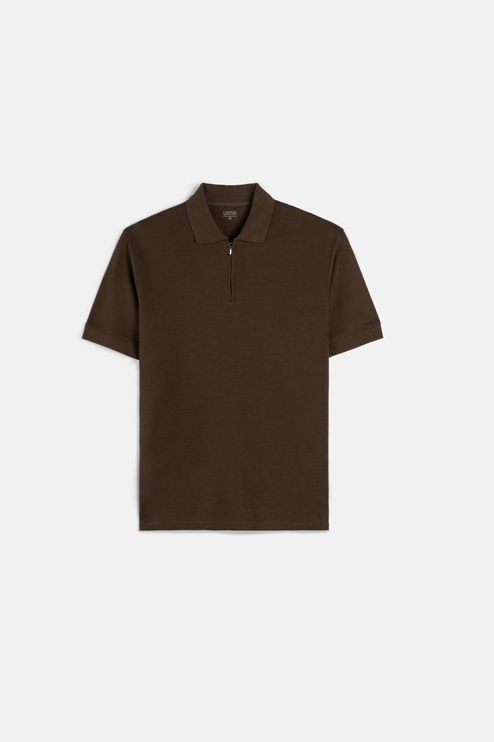 QUARTER ZIP POLO